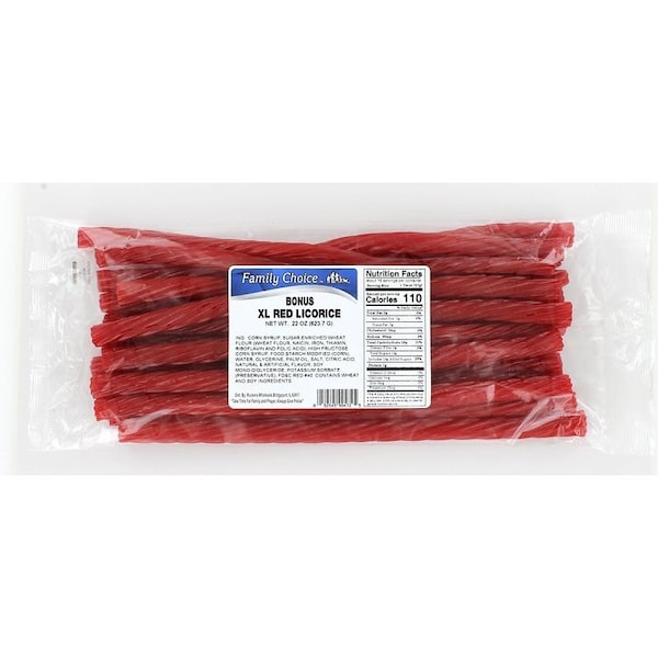 Ruckers Candy Family Choice - Dulces de Regaliz, Sabor Original, Bolsa de Celofán de 22 oz - 472