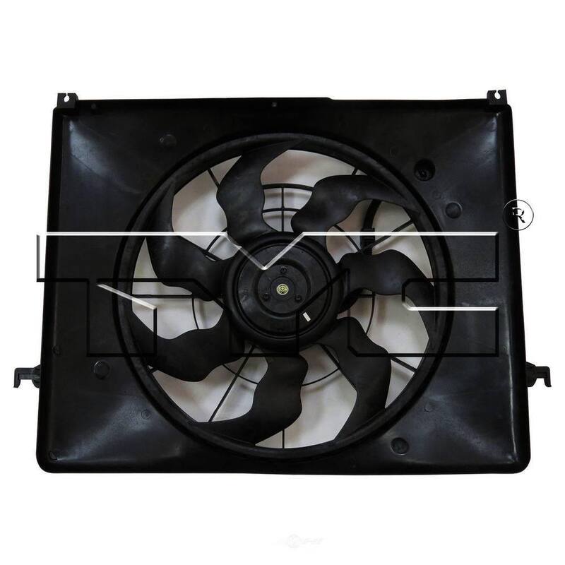 TYC Dual Radiator and Condenser Fan Assembly 2009-2010 Hyundai Sonata 2.4L - 623330