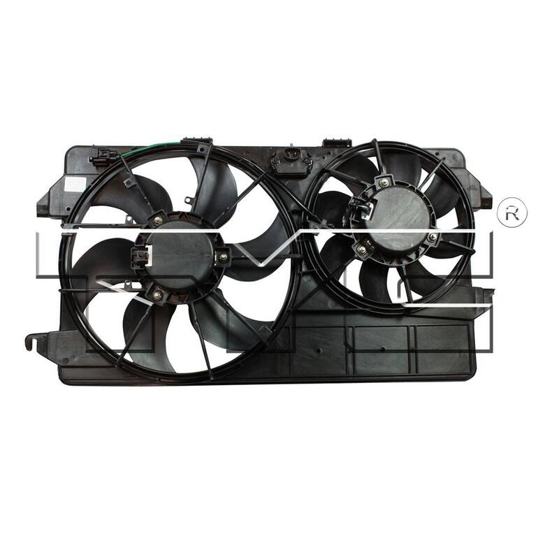 TYC Dual Radiator and Condenser Fan Assembly 2011-2012 Ford Transit Connect - -L ELECTRIC - 622370