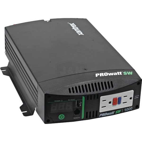Aftermarket Power Inverter, Pure Sine Wave, 2,000 W Peak, 1,000 W Continuous, 2 Outlets - XAN-806-1210-JN