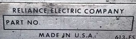 Reliance Electric Power Module DC Drive 800894-SB