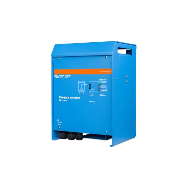 Victron Energy Power Inverter, Pure Sine Wave, 3,000 W Continuous, 1 Outlets - PIN243020100