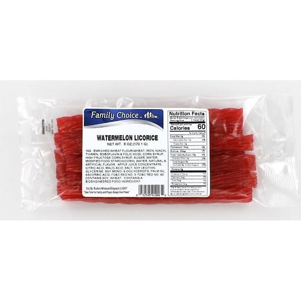 Opción familiar de regaliz, sabor sandía, 6 oz - 1008