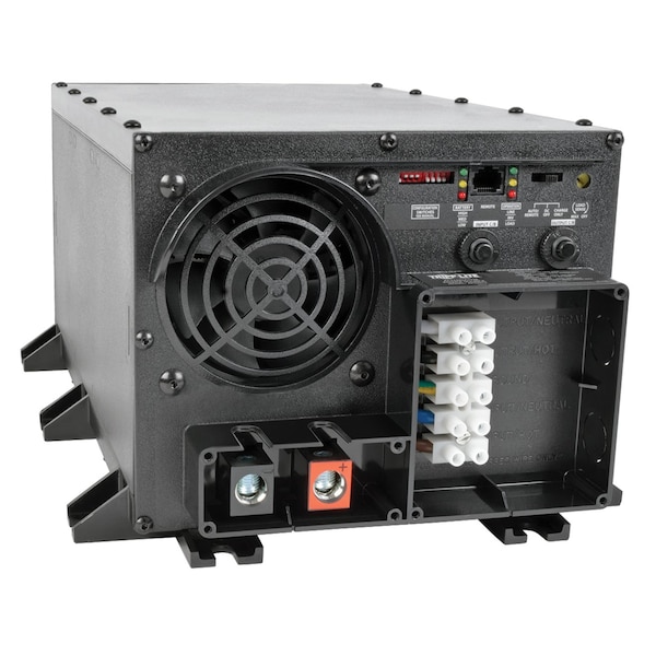 Tripp Lite Power Inverter and Battery Charger, Modified Sine Wave, 4,000 W Peak, 2,000 W Continuous, 1 Outlets - APS2012