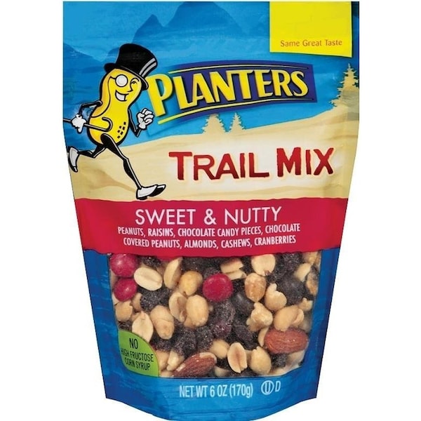 Mezcla de frutos secos Planters, Nueces, Dulce, 6 oz, Bolsa - 451995