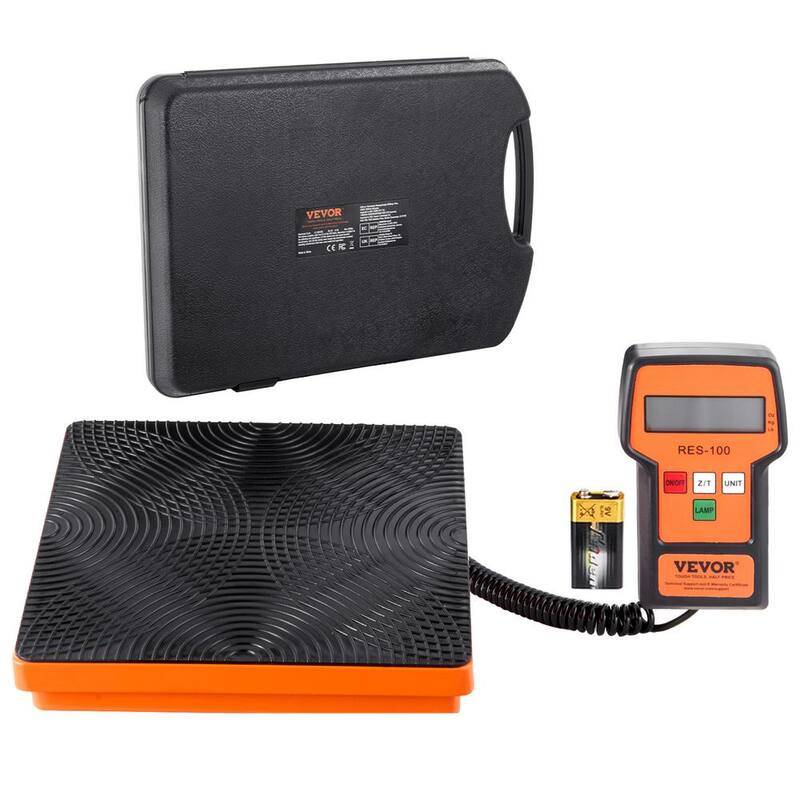 VEVOR Refrigerant Scale 110 lbs. HAVC Charging Recovery Freon Scale, 2 g Precision Electronic Digital Recovery Weight Scale - 110BLMCYXYKK59JRSV9-0808