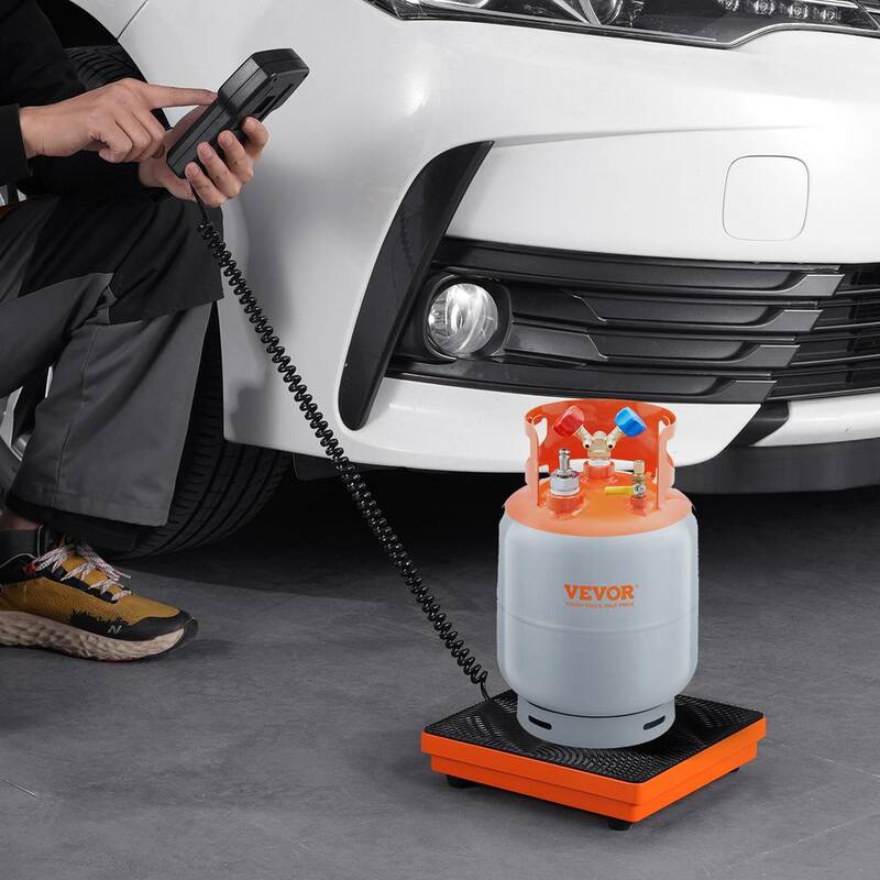 VEVOR Refrigerant Scale 110 lbs. HAVC Charging Recovery Freon Scale, 2 g Precision Electronic Digital Recovery Weight Scale - 110BLMCYXYKK59JRSV9-0808
