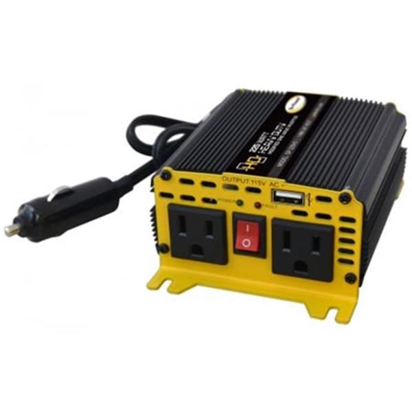 Go Power! Power Inverter, Modified Sine Wave, 450 W Peak, 225 W Continuous, 3 Outlets - G75-GP225HD