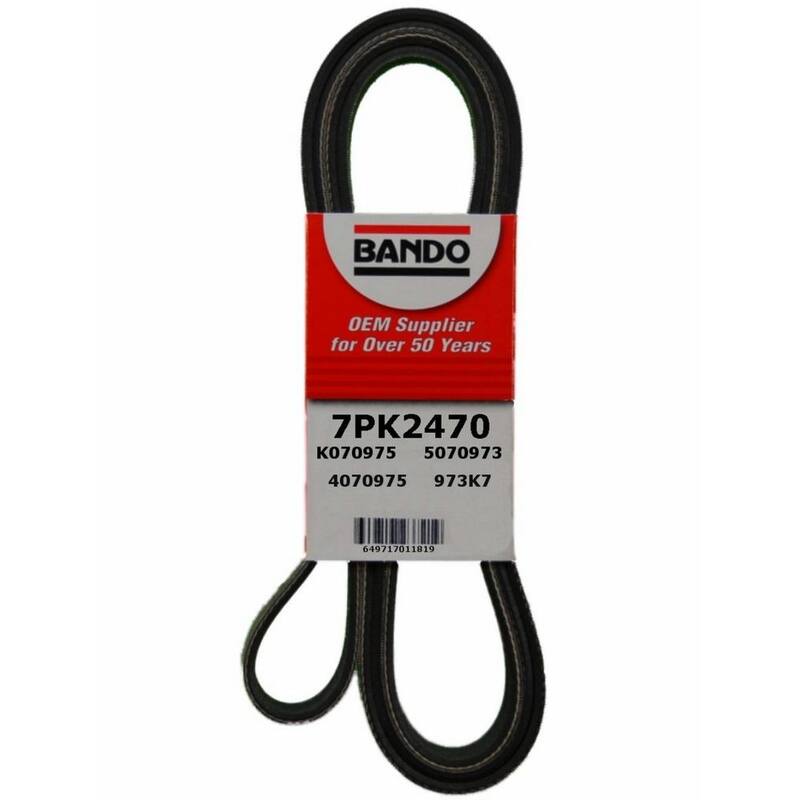 Bando Rib Ace Precision Engineered V-Ribbed Belt - Water Pump, Alternator, Air Conditioning and Power Steering - 7PK2470