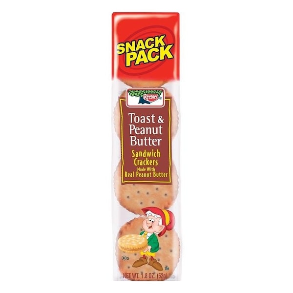 Galletas Saladitas Keebler KTCPB12N, Sabor a Tostada y Mantequilla de Cacahuate, 18 oz - 432868