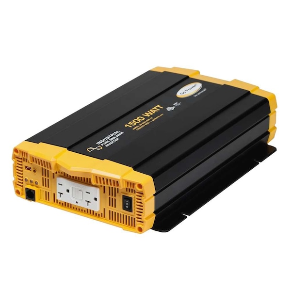 Go Power! Power Inverter, Pure Sine Wave, 2,650 W Peak, 1,500 W Continuous, 2 Outlets - 79950