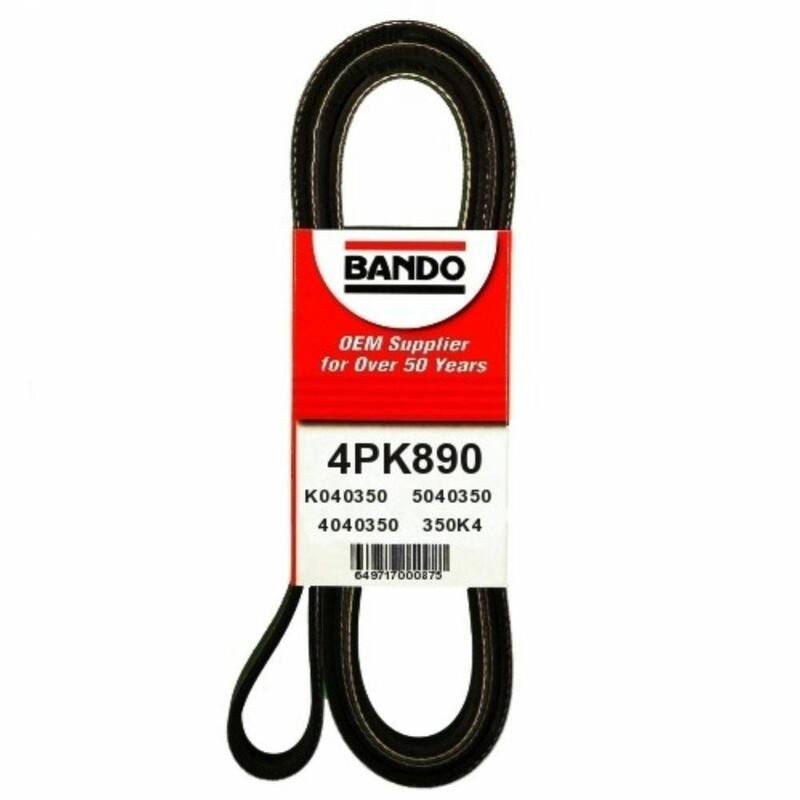 Bando Rib Ace Precision Engineered V-Ribbed Belt - Power Steering - 4PK890