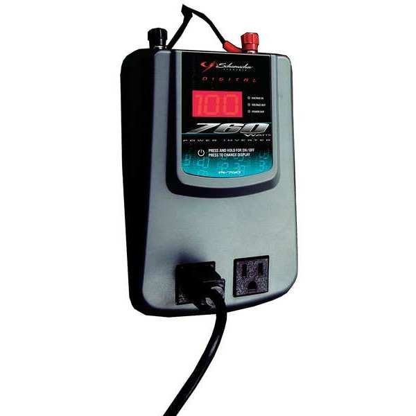 Schumacher Electric Power Inverter, Modified Sine Wave, 1,520 W Peak, 760 W Continuous, 2 Outlets - PID760