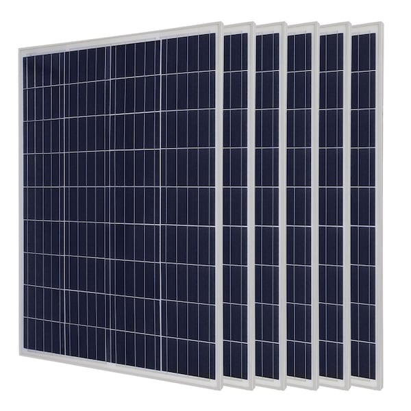 Mighty Max Battery Polycrystalline Solar Panel, 100 W, 12V, MC4 - MAX4021088