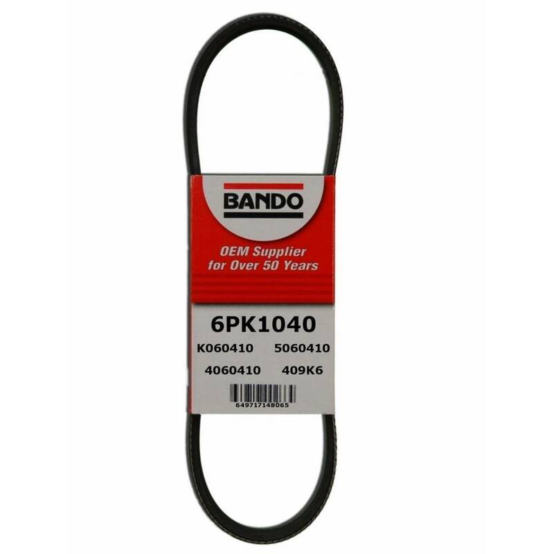 Bando Rib Ace Precision Engineered V-Ribbed Belt - Alternator and Power Steering - 6PK1040