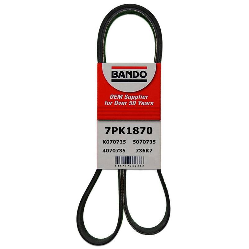 Bando Rib Ace Precision Engineered V-Ribbed Belt - Alternator, Water Pump and Power Steering - 7PK1870
