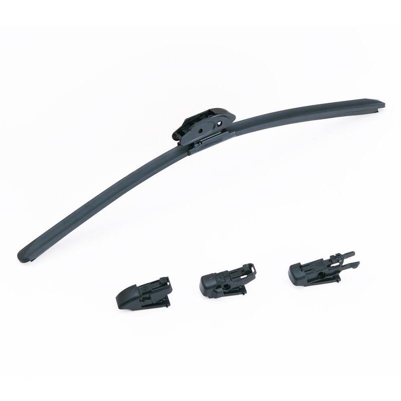 VEVOR 28 in. Rubber Wiper Blades 71 cm Universal Replacement Wind Shield Wiper Low Noise and Better Fit with 4-Different Clips - QCYGP28XJSINJZYDRV0