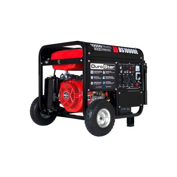 Imperial Industrial Supply Portable Generator, Gasoline, 8,000 W Rated, 10,000 W Surge, Electric, Recoil Start, 120/240V AC - DS10000E