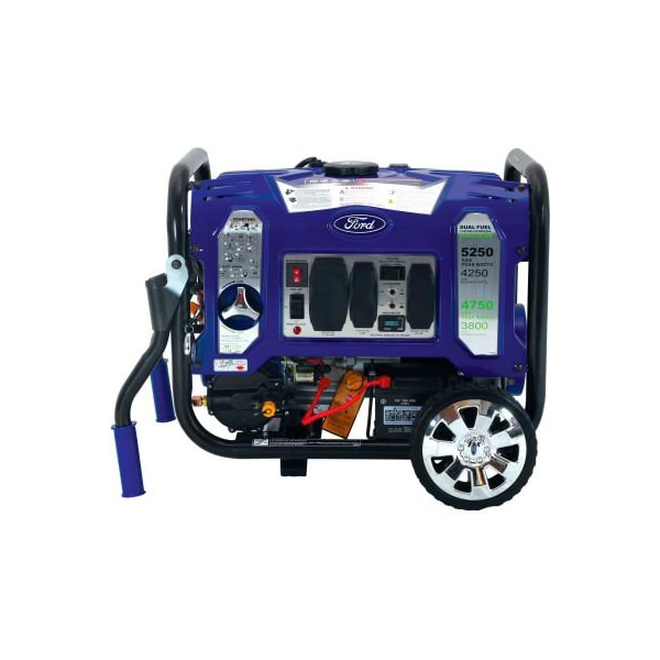 Pulsar Portable and Inverter Generator, Gasoline/Liquid Propane, 4,250 W/3,800 W Rated, Electric Start - FG5250PBR