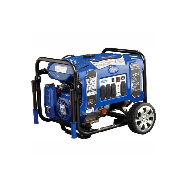 Pulsar Portable Generator, Gasoline, 9,000 W Rated, 11,050 W Surge, Electric, Recoil Start, 120/240V AC - FG11050PE