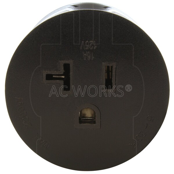 Ac Works 2 Pack RV 30A TT-30P Plug to 5-20R 15/ 20A Household Outlet - RVTT520-BK-2PK