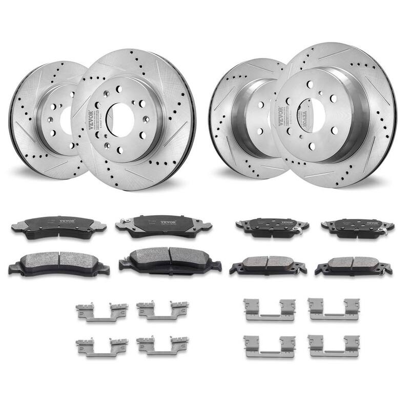 VEVOR Front Rear Brake Kit for 2014-2018 Chevy Silverado GMC Sierra 1500,2015-2020 Suburban Tahoe Yukon XL Escalade ESV - QCCCPTZSILVEW8IC2V0
