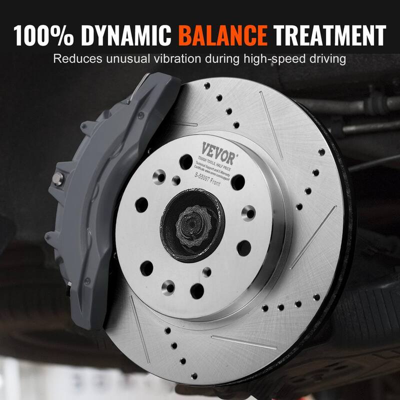 VEVOR Front Rear Brake Kit for 2014-2018 Chevy Silverado GMC Sierra 1500,2015-2020 Suburban Tahoe Yukon XL Escalade ESV - QCCCPTZSILVEW8IC2V0