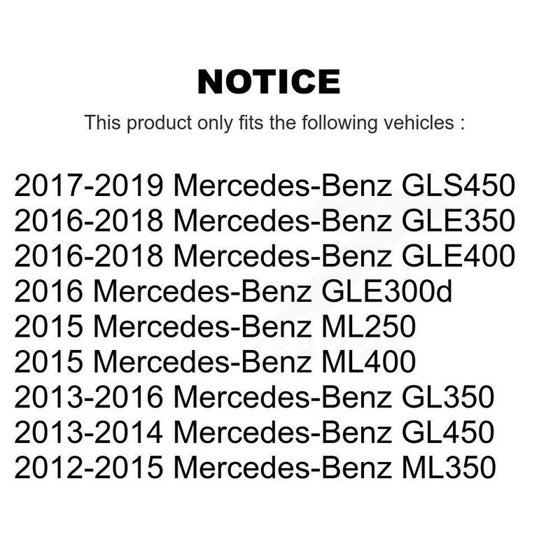 TEC Front Rear Ceramic Brake Pads Kit For Mercedes-Benz ML350 GLE350 GLS450 GL450 GL350 ML400 KTC-100214 - KTC-100214