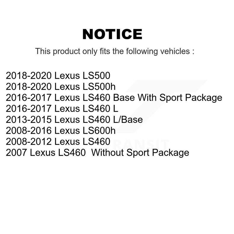 TEC Front Rear Ceramic Brake Pads Kit For Lexus LS460 LS500 LS600h LS500h KTC-100609 - KTC-100609