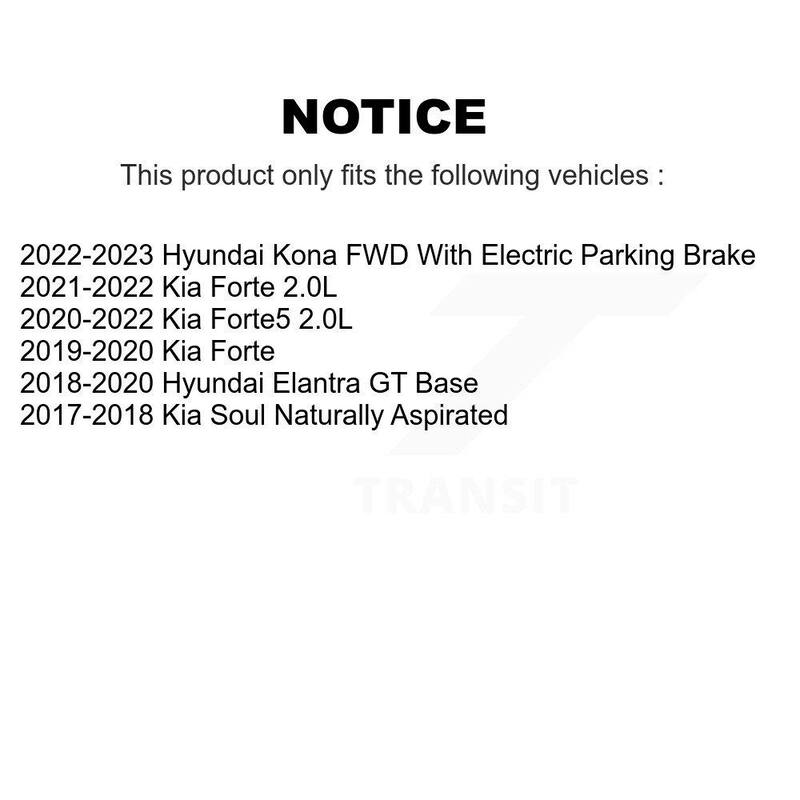TEC Front Rear Ceramic Brake Pads Kit For Kia Soul Forte Hyundai Elantra GT Kona Forte5 KTC-100602 - KTC-100602