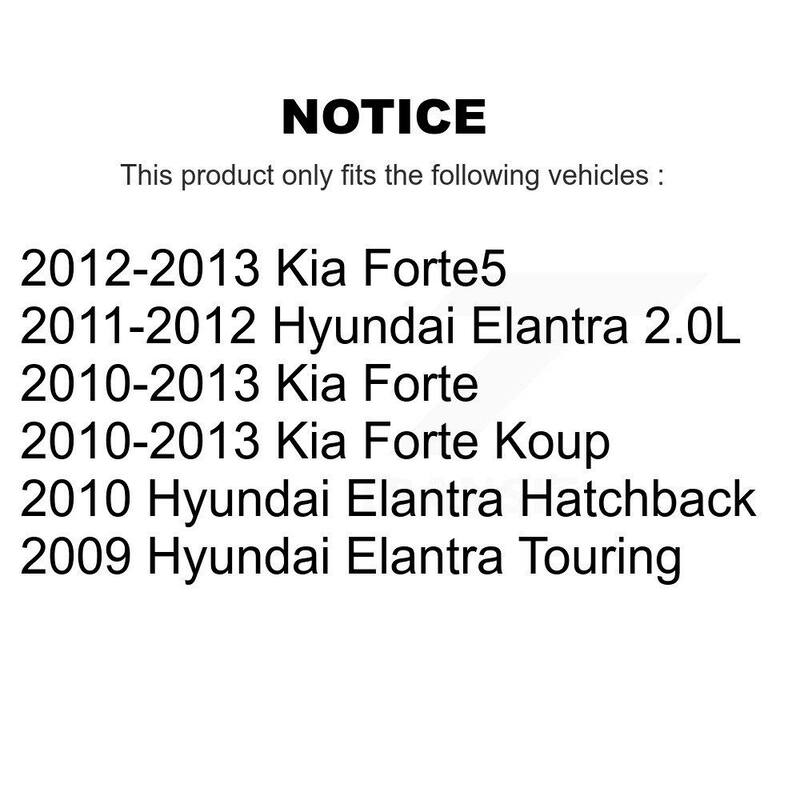 TEC Front Rear Ceramic Brake Pads Kit For Hyundai Elantra Kia Forte Koup Forte5 KTC-100176 - KTC-100176