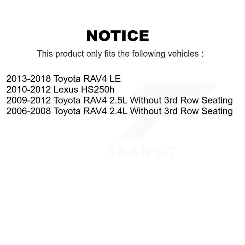 TEC Front Rear Ceramic Brake Pads Kit For Toyota RAV4 Lexus HS250h KTC-100105 - KTC-100105