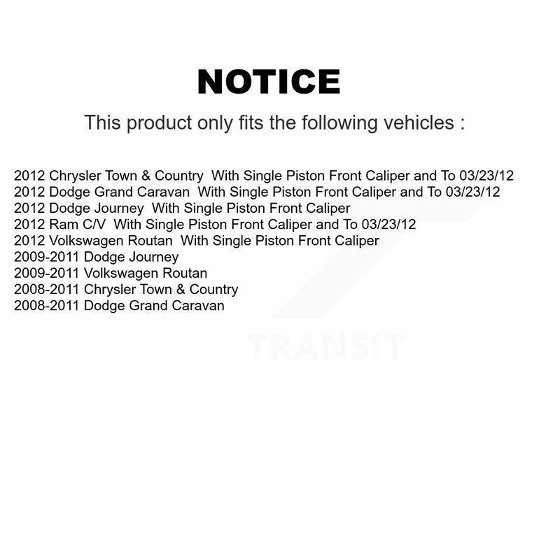 TEC Rear Ceramic Disc Brake Pads For Dodge Grand Caravan Journey Chrysler Town & Ram - TEC-1326