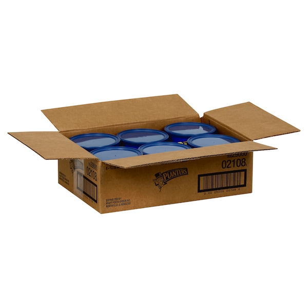 Cacahuates españoles Planters en lata de 12.5 oz, paquete de 6 - 00029000021082