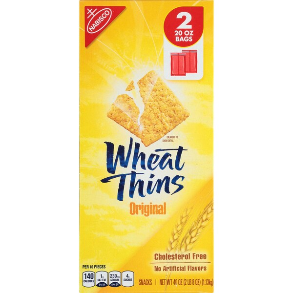 Galletas Wheat Thins Nabisco en Supercarton de 2.5 libras, paquete de 4 - 00962.