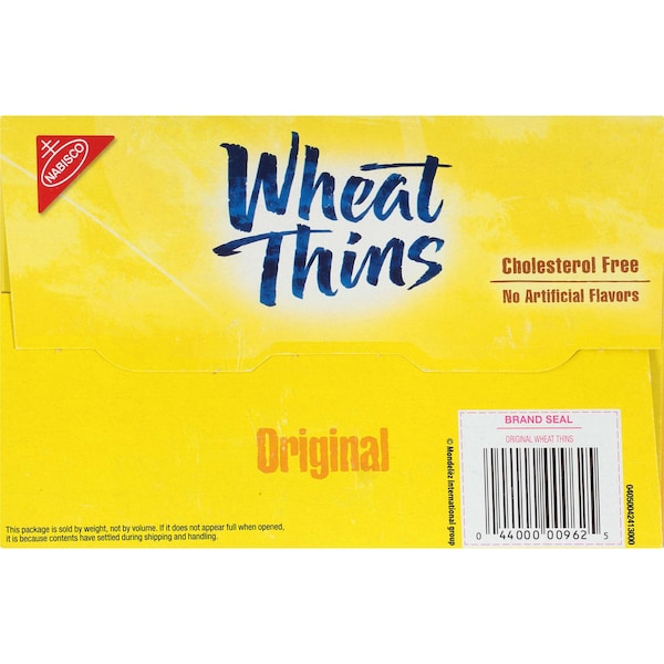 Galletas Wheat Thins Nabisco en Supercarton de 2.5 libras, paquete de 4 - 00962.