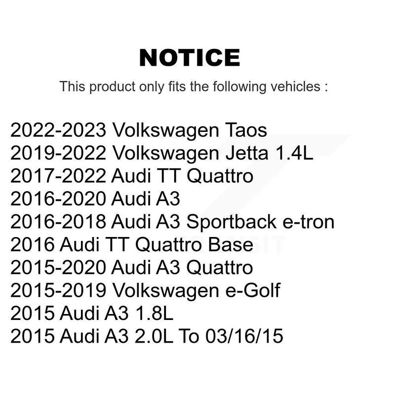 TEC Front Rear Ceramic Brake Pad Kit For Volkswagen Jetta Audi A3 Quattro e-Golf Sportback TT KTC-100529 - KTC-100529