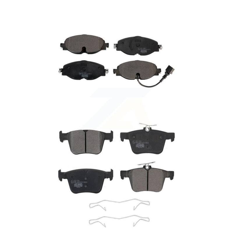 TEC Front Rear Ceramic Brake Pad Kit For Volkswagen Jetta Audi A3 Quattro e-Golf Sportback TT KTC-100529 - KTC-100529