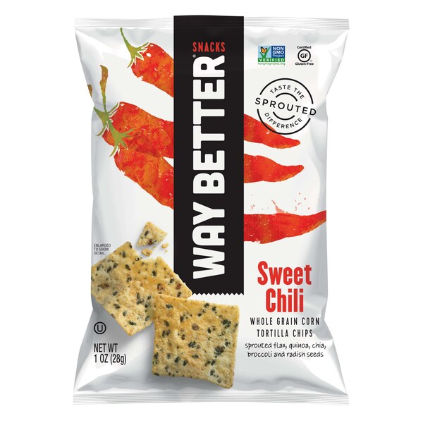 Botana Way Better Snacks So Sweet Chili Chip de 1 oz., paquete de 12 - 10855564003113