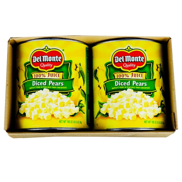 Peras en Cubitos Del Monte 105 oz., paquete de 6 - 2002202