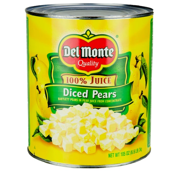Peras en Cubitos Del Monte 105 oz., paquete de 6 - 2002202