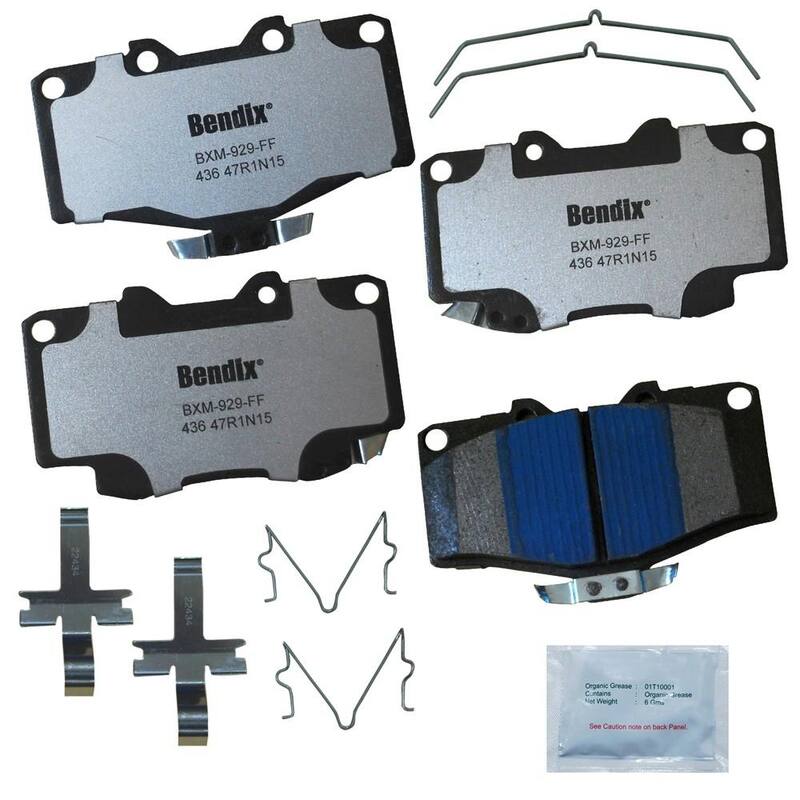 Bendix Fleet Metlok Disc Brake Pad Set 2012-2018 Toyota Prius C 1.5L - MKD436FM