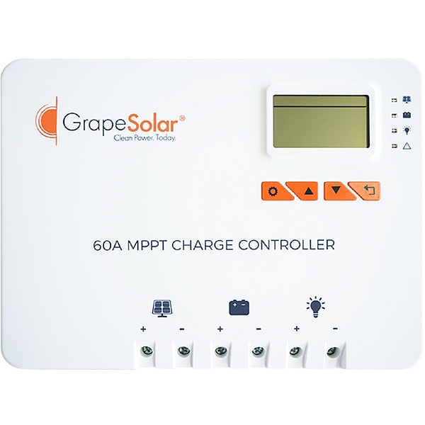 Grape Solar Solar Charge Cntrllr, 60A, 150V DC, 24 V DC - GS-MPPT-ZENITH-60