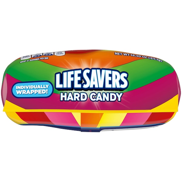 Life Savers Lifesavers Dulce Duro de Frutas en Bolsa Stand Up de 14.5 oz, Paquete de 6 - 401587