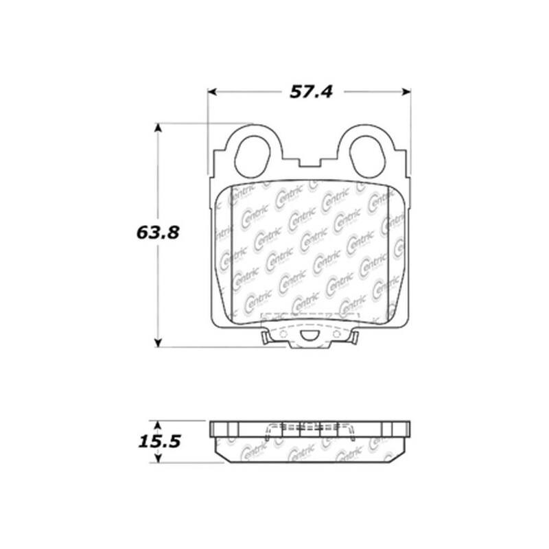 Centric Parts Disc Brake Pad Set - 102.07710