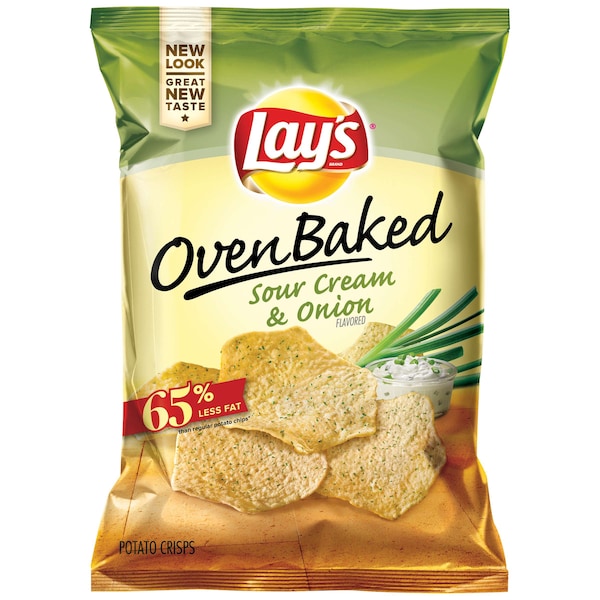 Lays Lay's papas fritas horneadas sabor BBQ de 1.12 oz, paquete de 64 bolsas - 44395