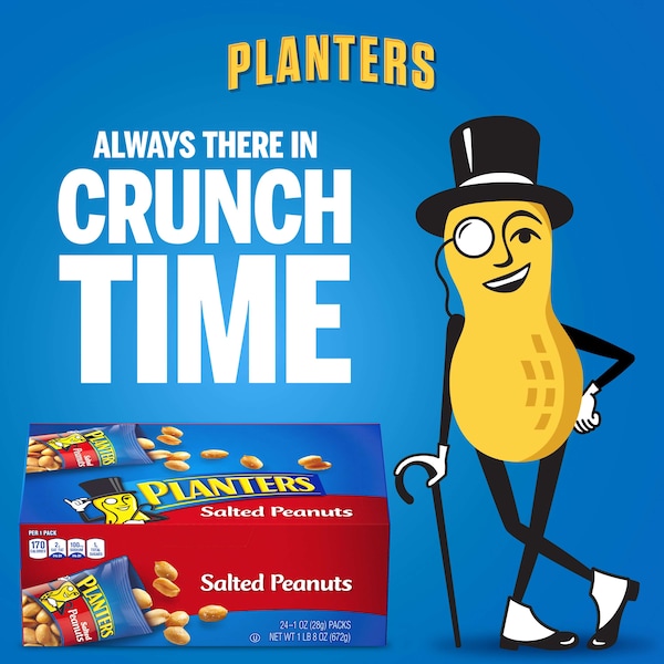 Planters Planters Cacahuate Salado de 1 oz. sin precio, TUBO, PK288 - 10029000076829