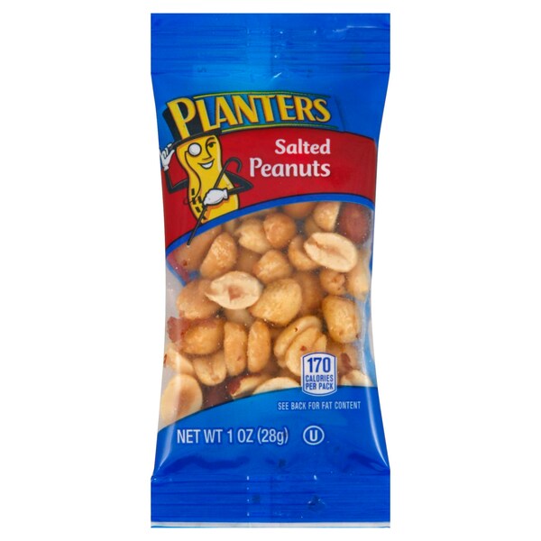 Planters Planters Cacahuate Salado de 1 oz. sin precio, TUBO, PK288 - 10029000076829