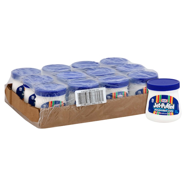 Marshmallow Cream Jet-Puffed de 7 oz, paquete de 12 - 00600699000932