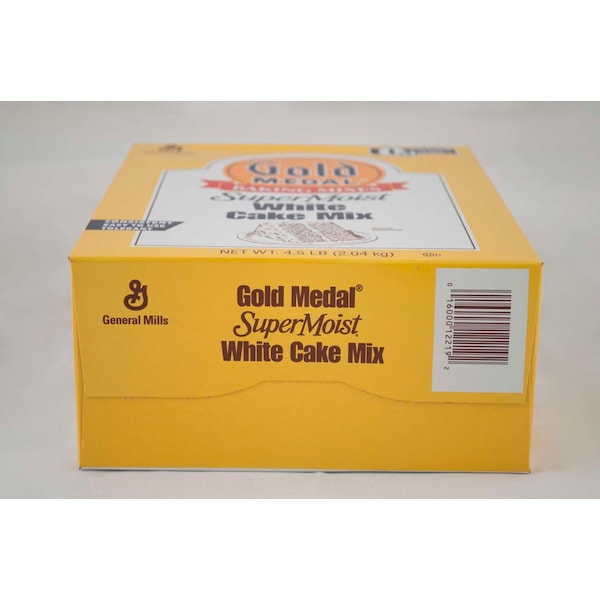 Mezcla para pastel Supermoist Gold Medal Súper Húmedo Blanco 4.5lbs, Paquete de 6 - 16000-12219
